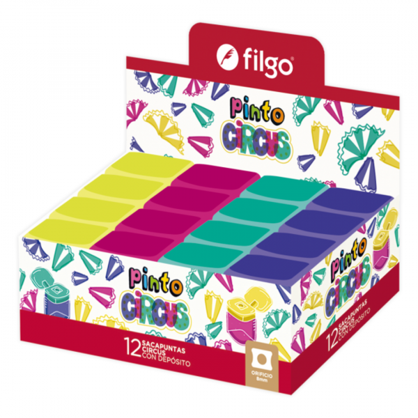 Sacapuntas Pinto Circus x12 Filgo