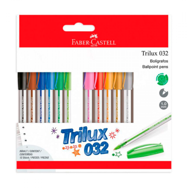 ghwaijil9b8diryh1syd.png Caja Bolígrafo Trilux Color x12 Faber-Castell