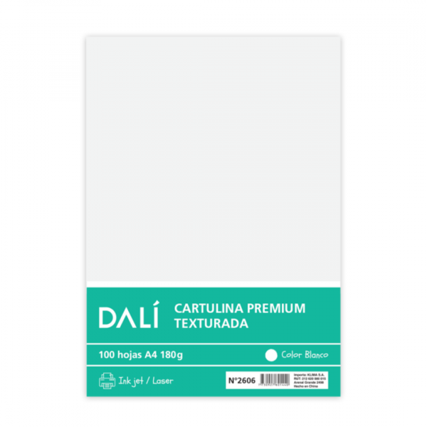 jwkvwluewlqxoucwheag.png Cartulina Texturada Blanca A4 x100 DALI