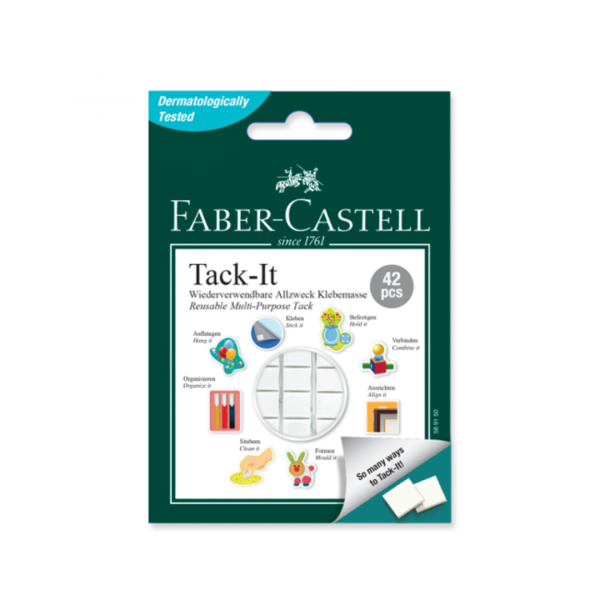 kisflz2ljrdcubabc2rh.png Tack It Blanco 30g 42pcs Faber-Castell