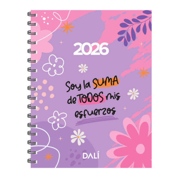 Agenda Frase Fondo Lila DALI
