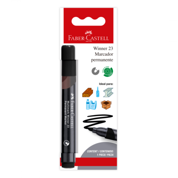 lw1qpfxr4sorfnnhttsi.png Blister Marcador W23 Permanente Negro x1 Faber-Castell