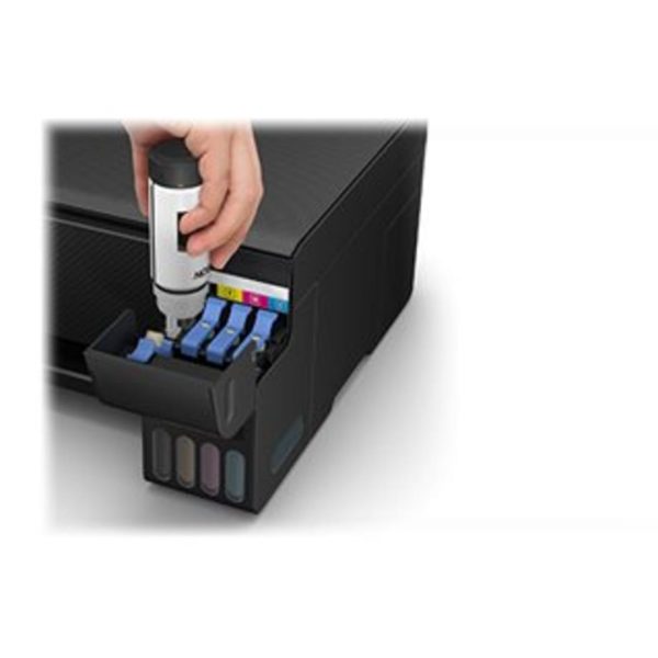 Epson EcoTank L3210 - Impresora multifunción - color - chorro de tinta - rellenable - 216 x 297 mm (original) - 215.9 x 1200 mm (material)...