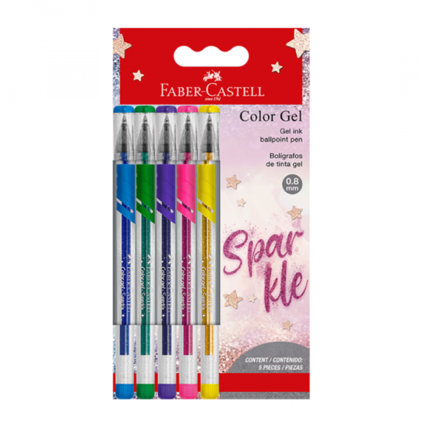 ntrttrsahbgkaruyyy4d.png Boligrafo Trilux Color Gel Sparkle x5 Faber-Castell