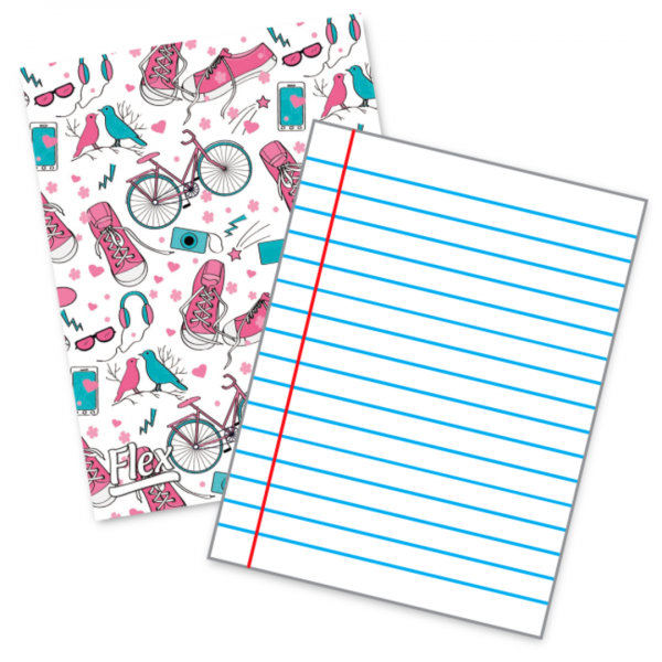Cuaderno Papiros Flex Margen Rojo 48 hojas x20