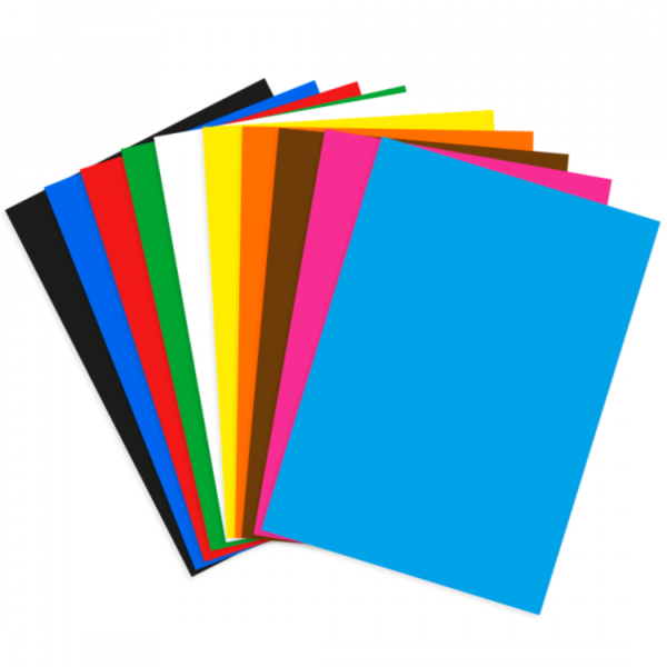Goma Eva A4 Pack x10 Colores Fuertes DALI