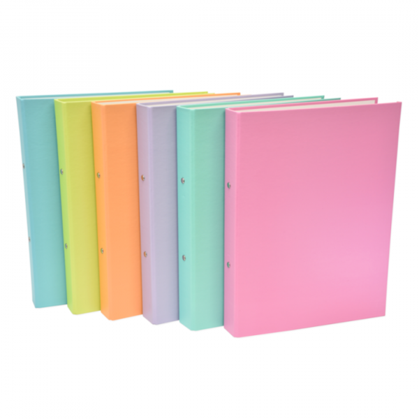 Archivador A4 2 Anillos Liso Pastel x6