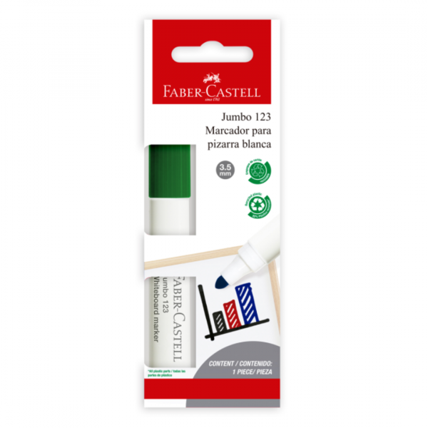 ucc1ev99mwrtf3c9lzh3.png Blister Marcador W123 Pizarra Verde x1 Faber-Castell