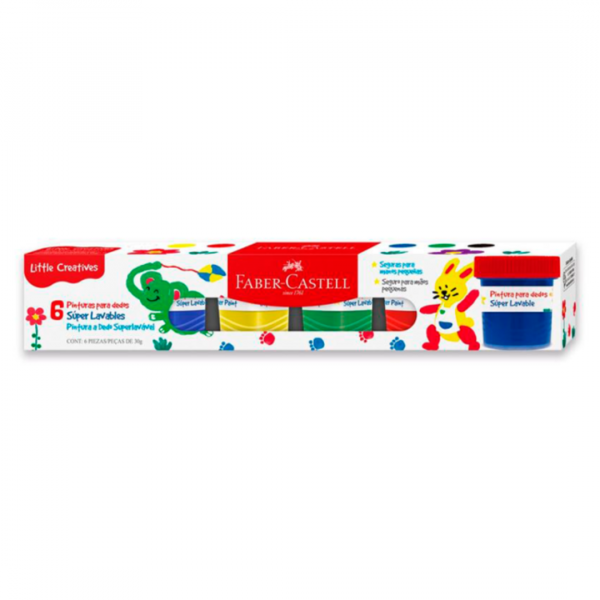Pintura para dedos x6 Faber-Castell