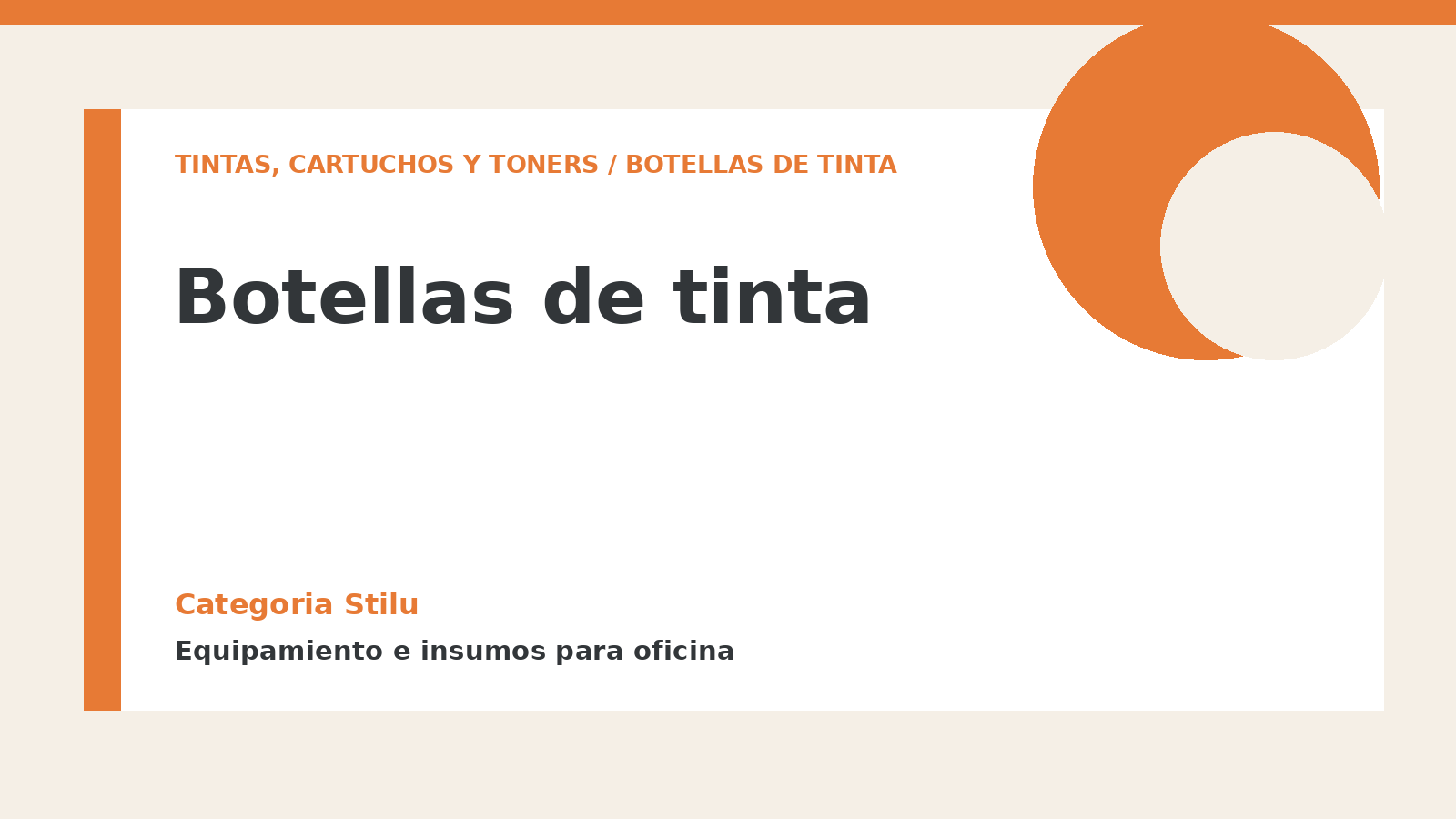 Botellas de tinta - categoria Stilu