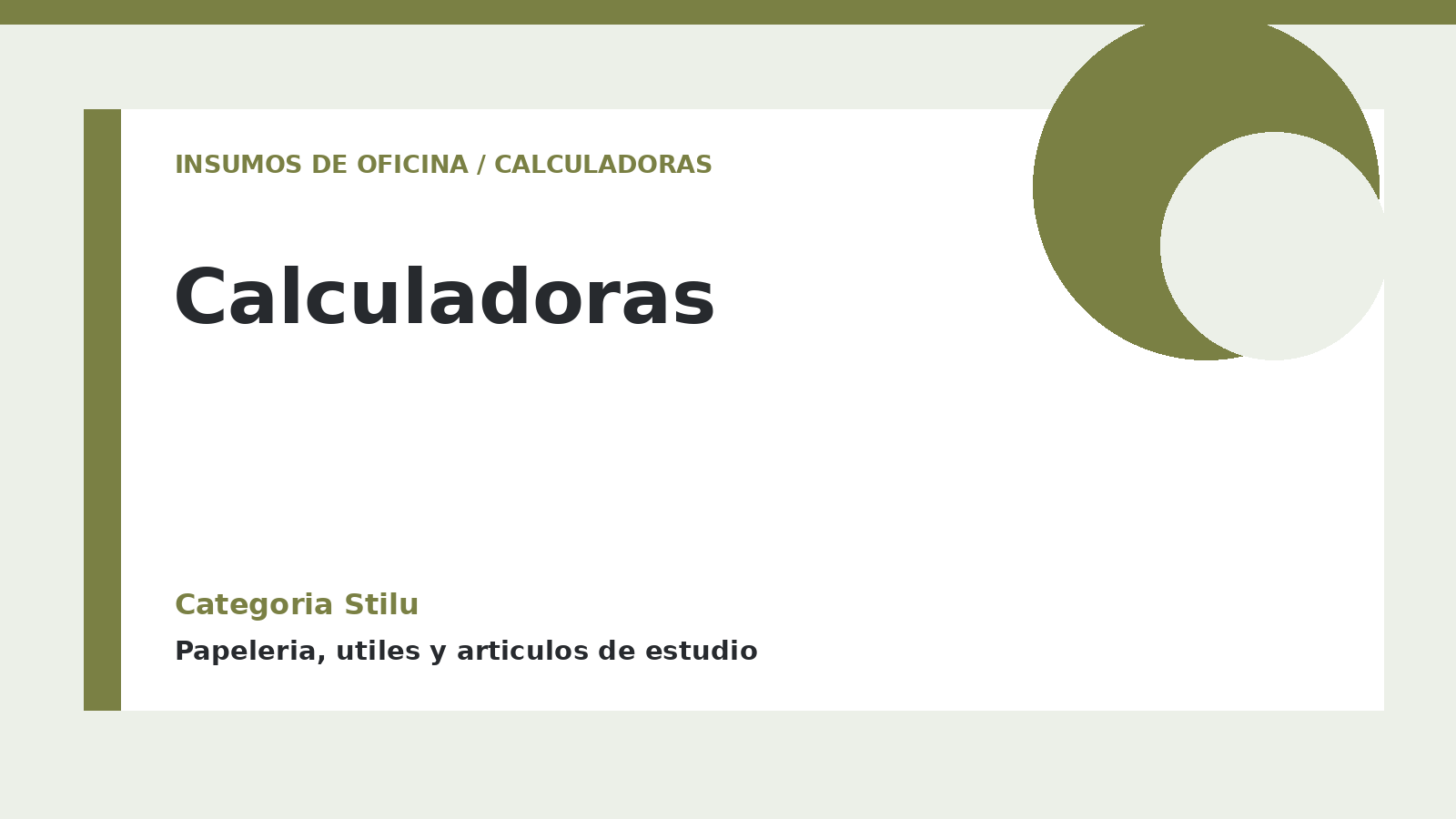 Calculadoras - categoria Stilu Calculadoras - categoria Stilu