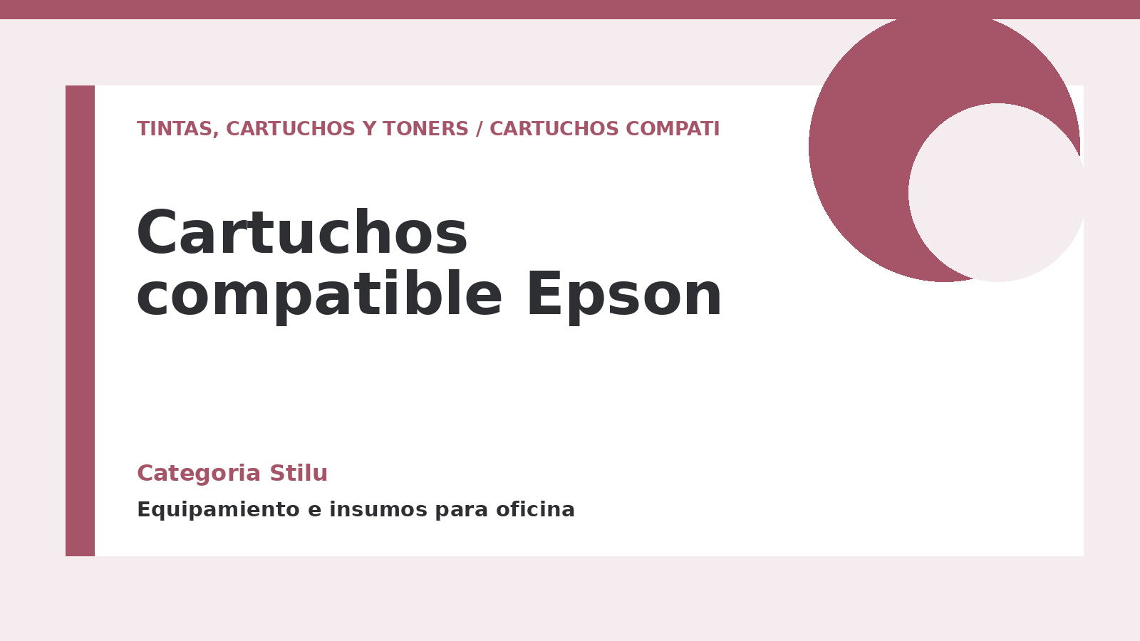 Cartuchos compatible Epson - categoria Stilu