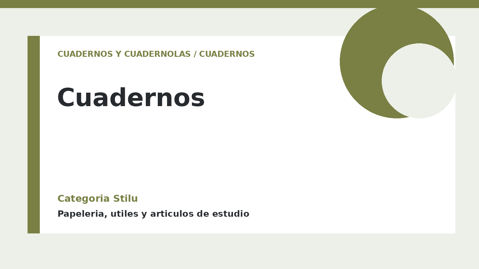 Cuadernos - categoria Stilu