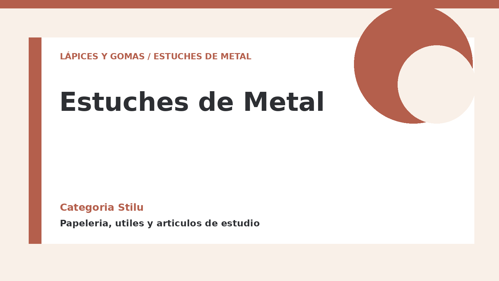 Estuches de Metal - categoria Stilu Estuches de Metal - categoria Stilu