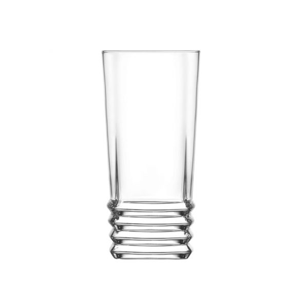 Set 6 piezas vaso t. largo 335cc elegan lav. d7/h14cm