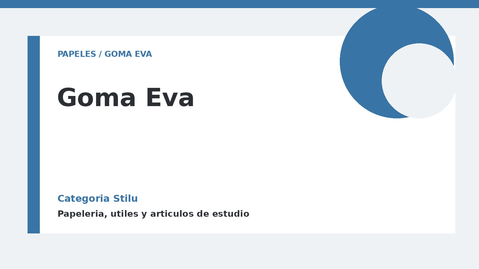 Goma Eva - categoria Stilu Goma Eva - categoria Stilu
