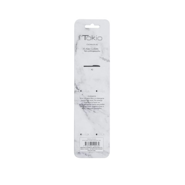 Set x2 cuchillo de mesa 22.8cm acero tokio - imagen 2