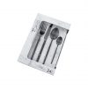 Set 24 piezas cubierto acero inoxidable negro tokio