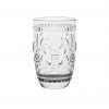 Vaso dof vidrio labrado 370ml incoloro flor de lis