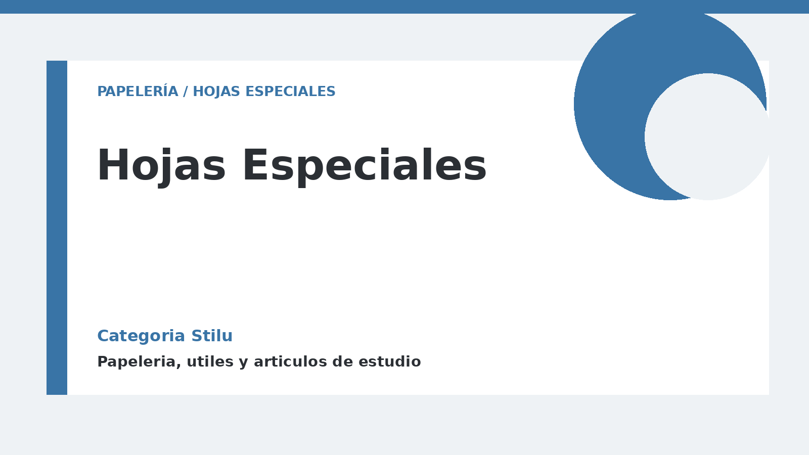 Hojas Especiales - categoria Stilu