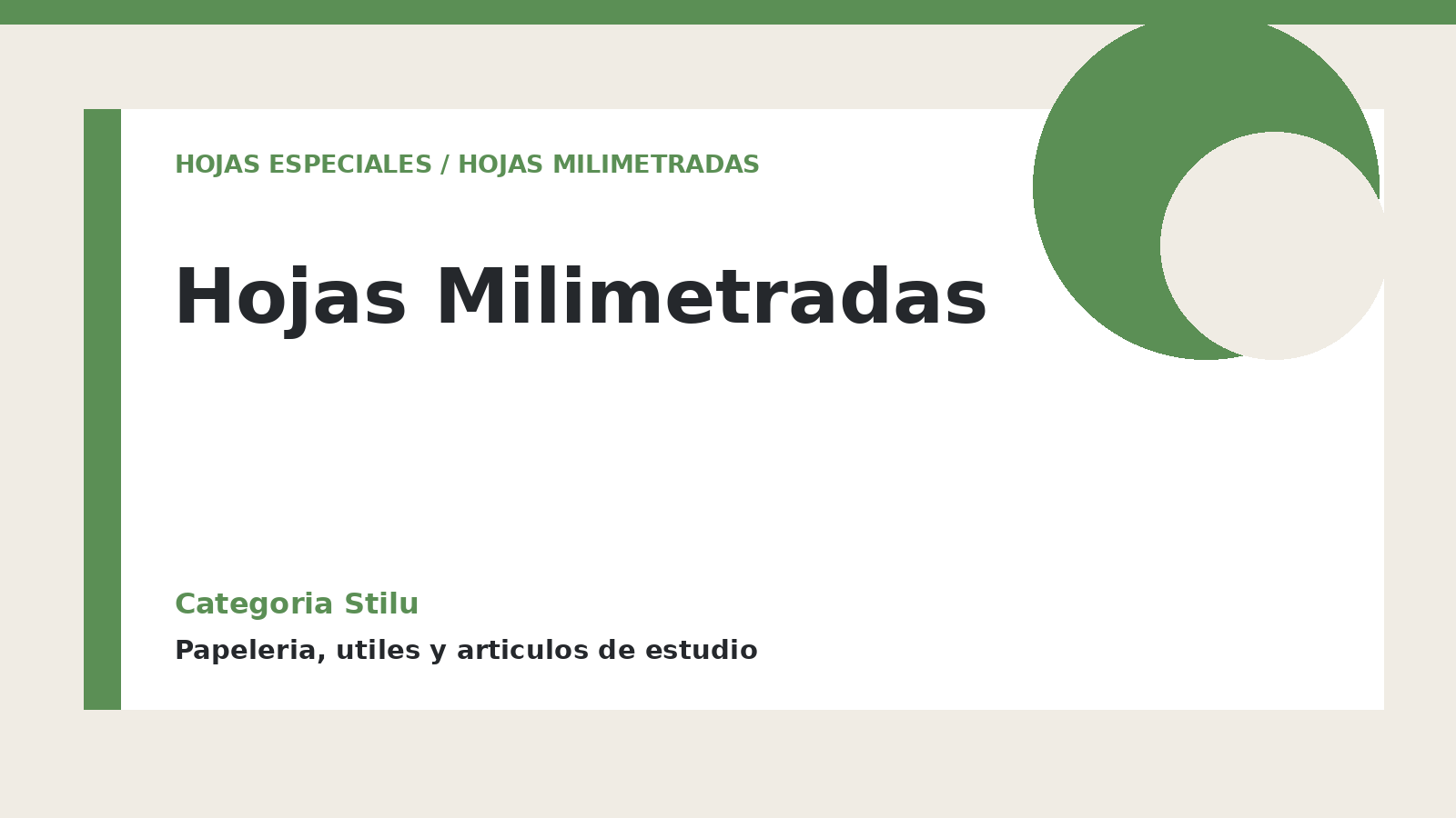 Hojas Milimetradas - categoria Stilu