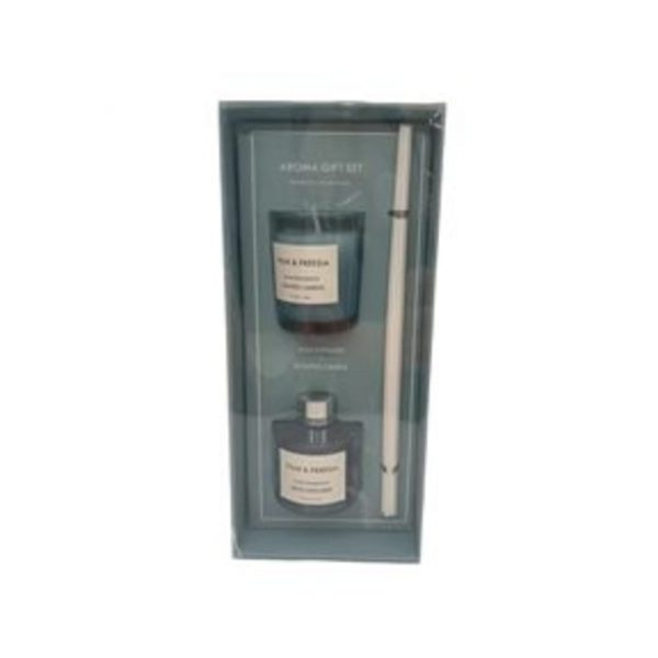 Set vela + difusor celeste cotton Set vela + difusor celeste cotton