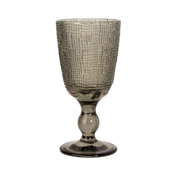 Copa de vino vidrio 240ml gris muselina