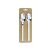 Set x2 cuchara de mesa 20cm ac mango beige toscana