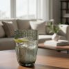 Vaso largo de vidrio 420ml gris muselina - imagen 2
