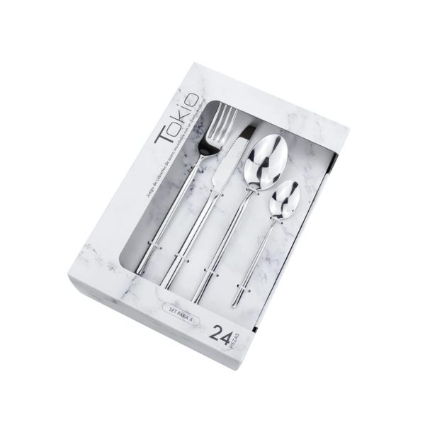 Set 24 piezas cubierto acero inoxidable tokio