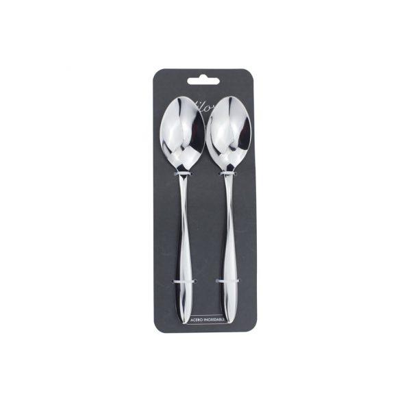 Set x2 cuchara de mesa 21cm acero california