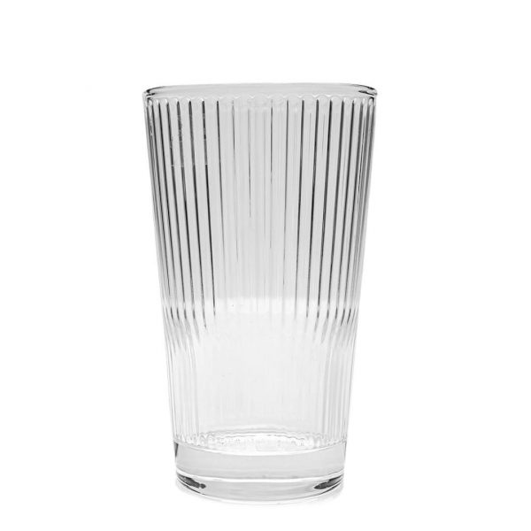 Set x6 vaso 400ml rayas relieve jade - imagen 3