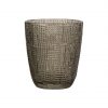 Vaso dof de vidrio 300ml gris muselina