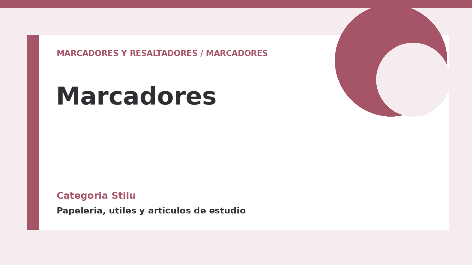 Marcadores - categoria Stilu