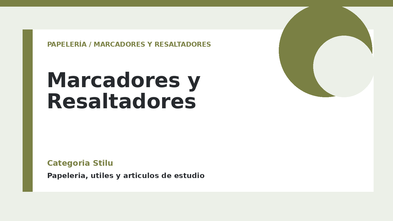 Marcadores y Resaltadores - categoria Stilu Marcadores y Resaltadores - categoria Stilu