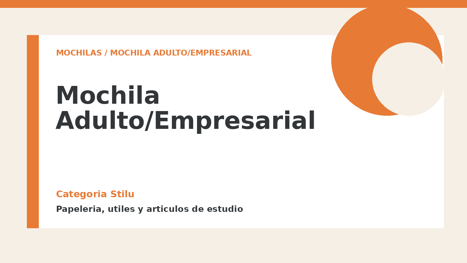 Mochila Adulto/Empresarial - categoria Stilu