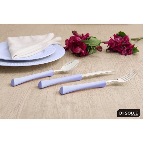 Set 24pzas ac.inox. mango hortensia inova di solle - imagen 2