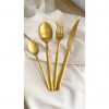 Set 24 piezas cubierto acero inoxidable gold tokio - imagen 2