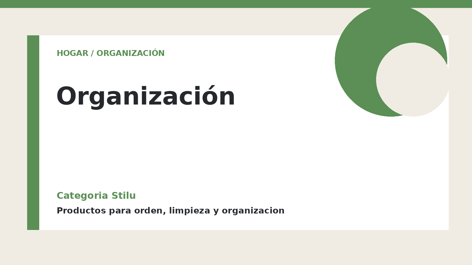Organización - categoria Stilu