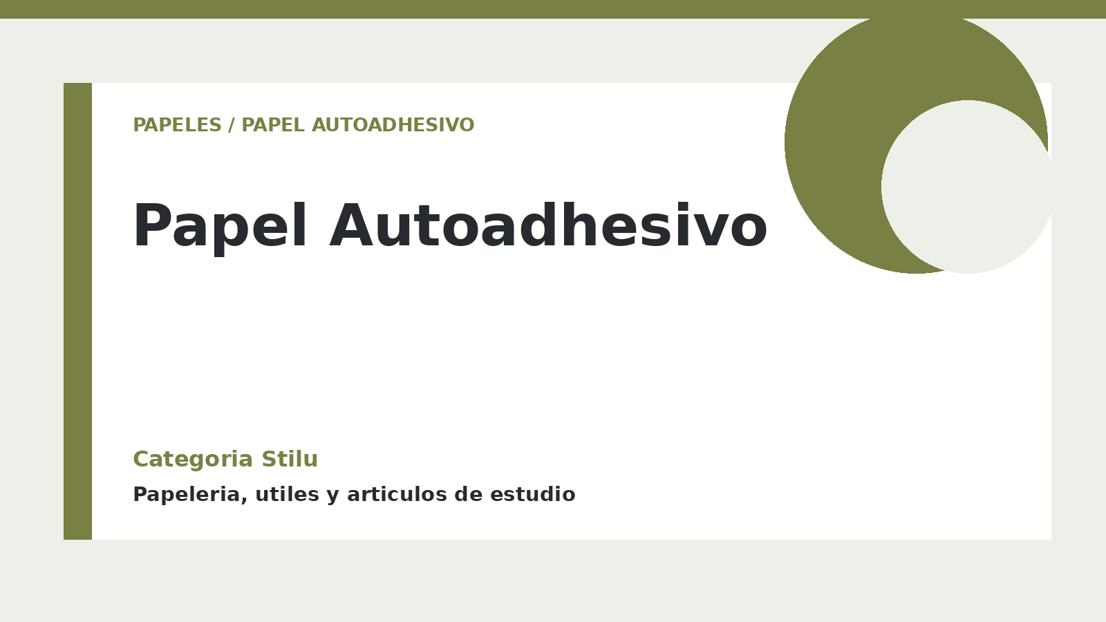 Papel Autoadhesivo - categoria Stilu Papel Autoadhesivo - categoria Stilu