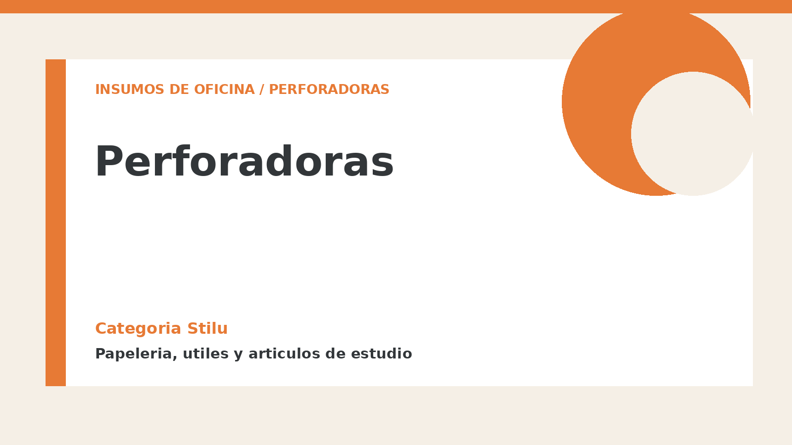 Perforadoras - categoria Stilu Perforadoras - categoria Stilu