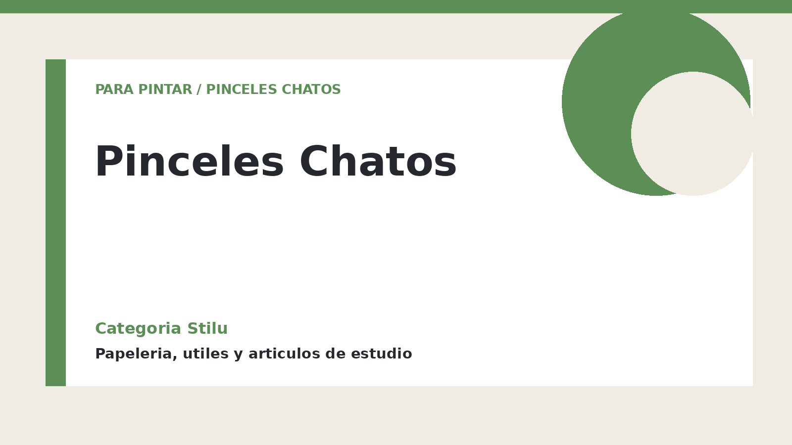 Pinceles Chatos - categoria Stilu Pinceles Chatos - categoria Stilu
