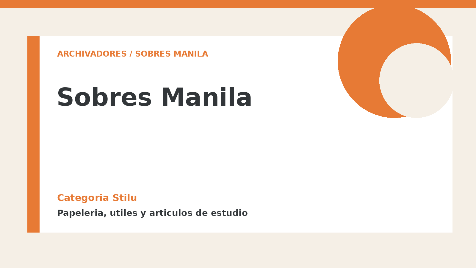 Sobres Manila - categoria Stilu Sobres Manila - categoria Stilu