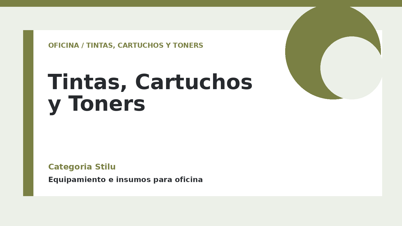 Tintas, Cartuchos y Toners - categoria Stilu Tintas, Cartuchos y Toners - categoria Stilu