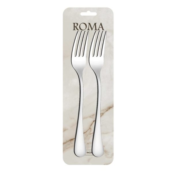 Set x2 tenedor de mesa 20.5cm acero roma Set x2 tenedor de mesa 20.5cm acero roma