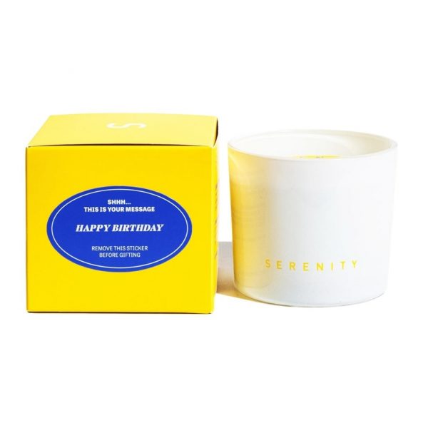 Vela aroma 250g mensaje oculto apricot/peach tea