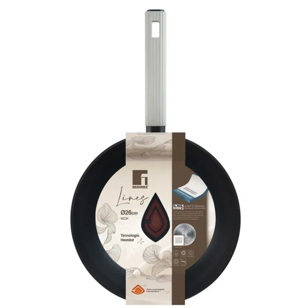 Wok 26cm alum. forjado lines blanco - imagen 3