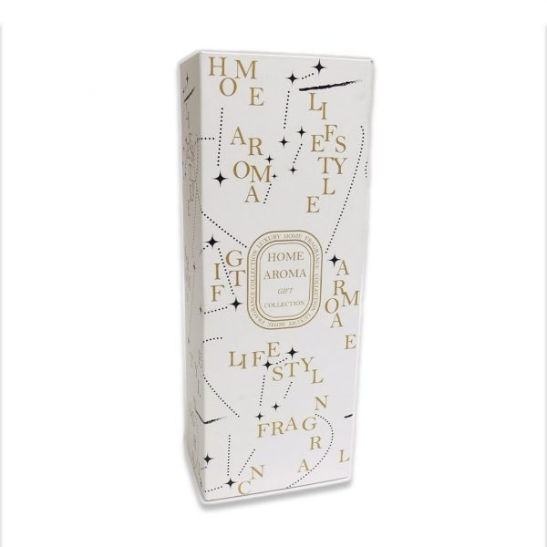 Set vela aromatica 6x7cm + difusor 100ml blanco - imagen 2