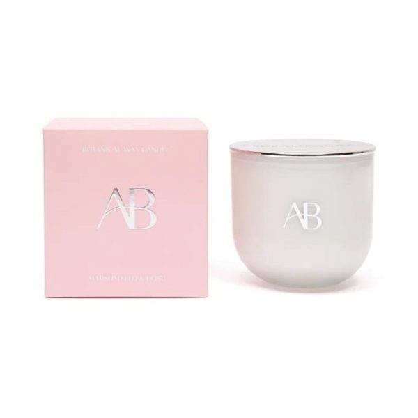 Vela aromativa 340g marshmallow rosa