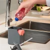 Dispensador de jabon plastico single 500ml negro - imagen 3